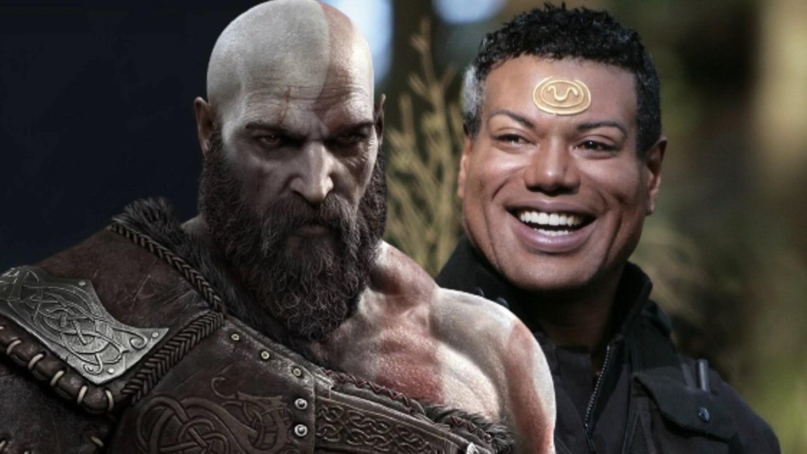Kratos in God of War and Christopher Judge in Stargate