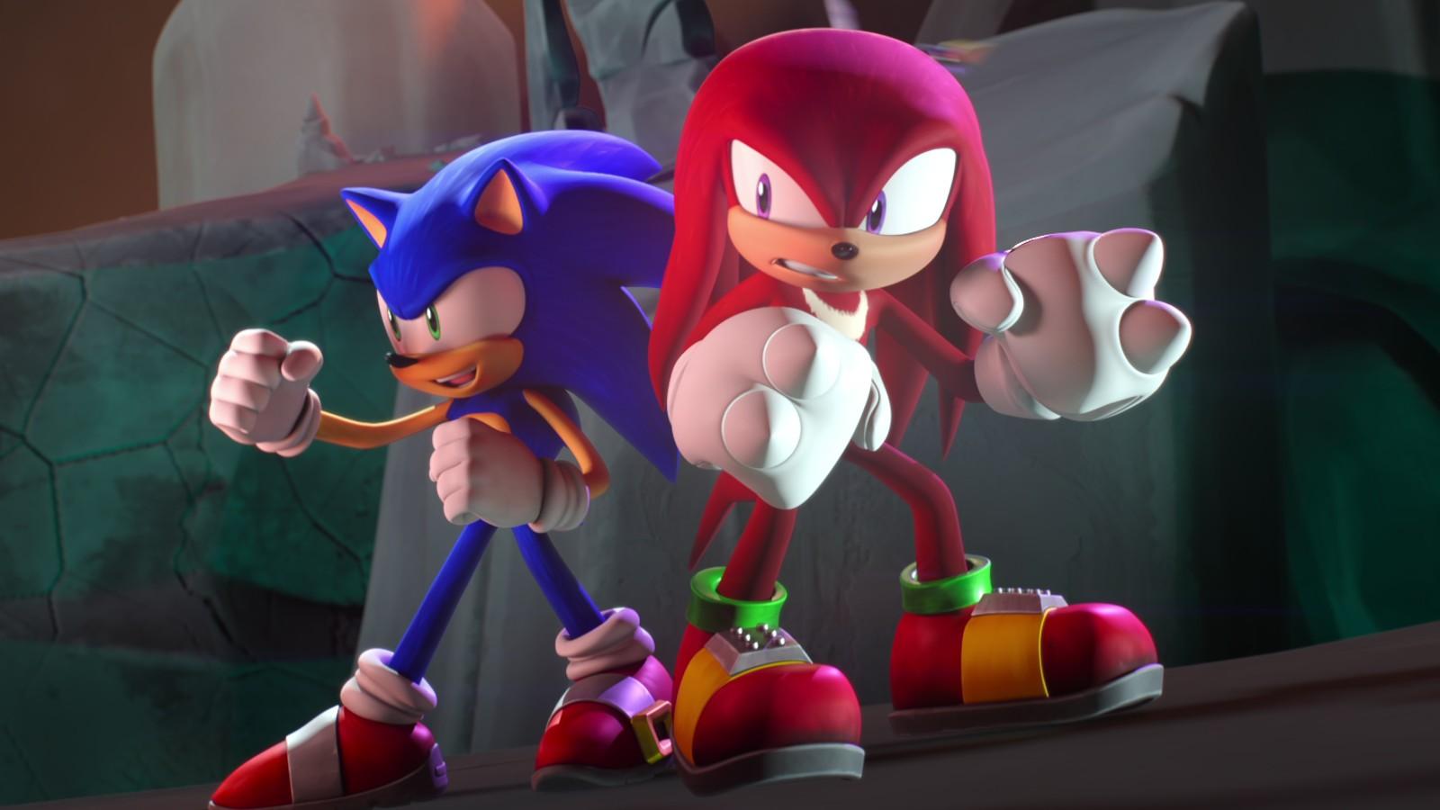 Sonic and Knuckles in Sonic Prime exclusive stills