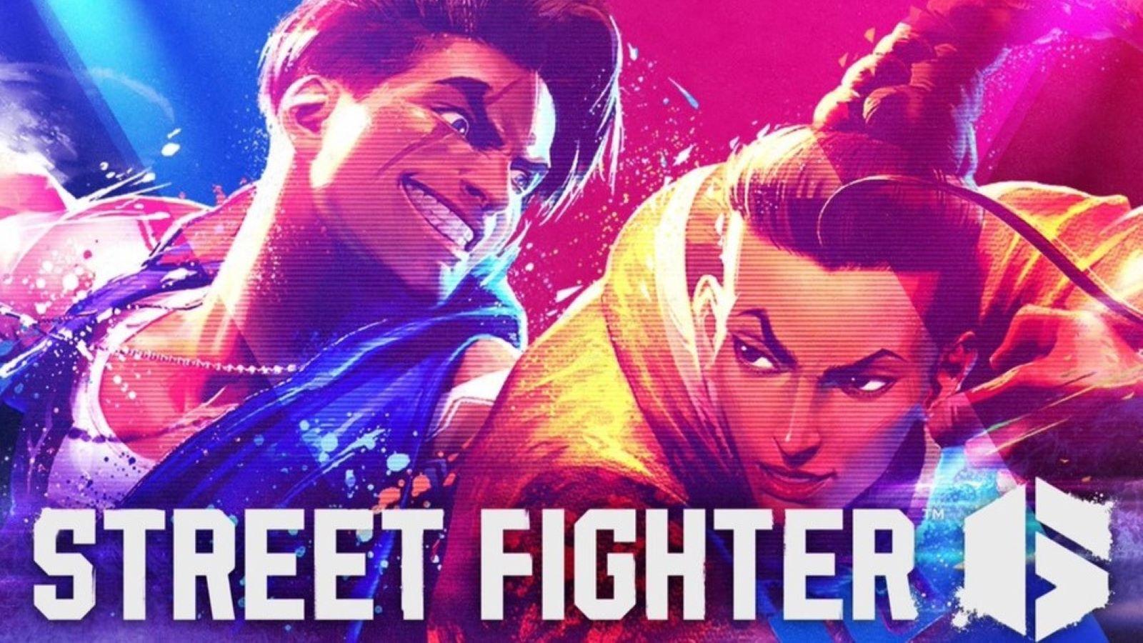 Luke and Jamie in Street Fighter 6 with logo