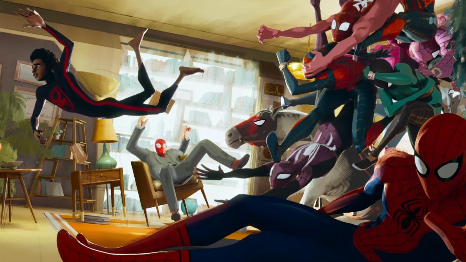 A still from the Spider-Man: Across the Spider-Verse trailer
