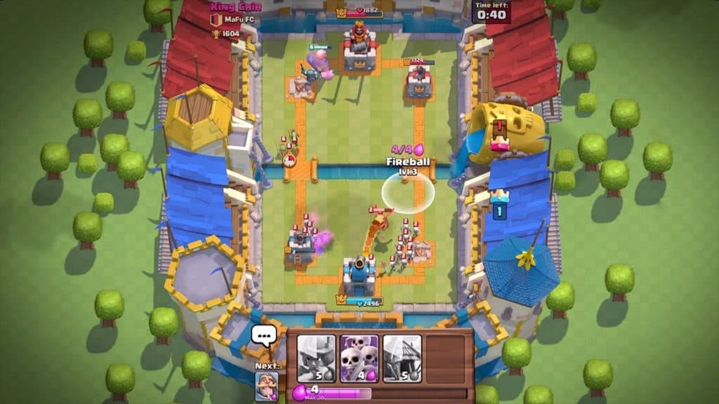 An image of Clash Royale gameplay.