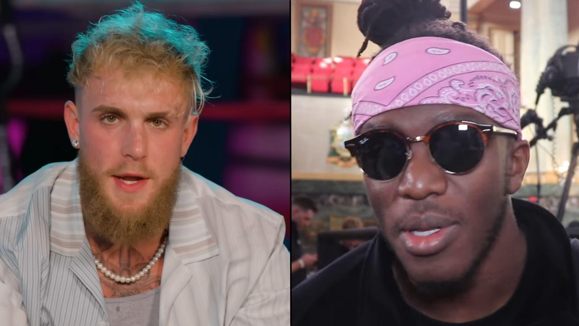 Jake Paul and KSI side-by-side talking to camera