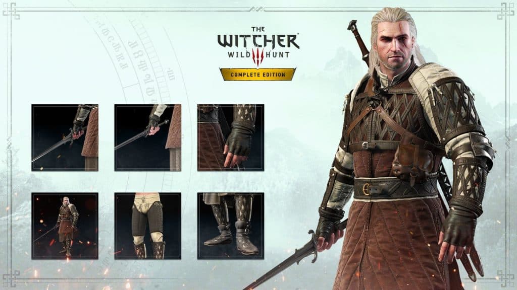 The Witcher 3 Thousand Flowers armor set
