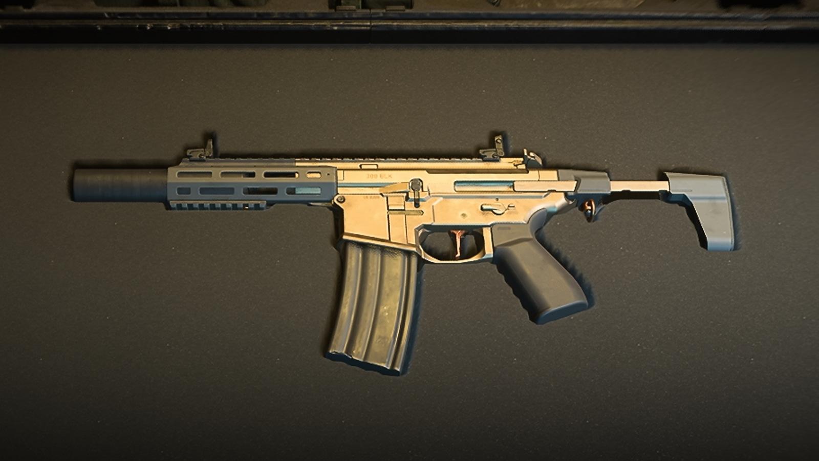 chimera assault rifle sitting in weapon case on Warzone 2 loadout select screen.
