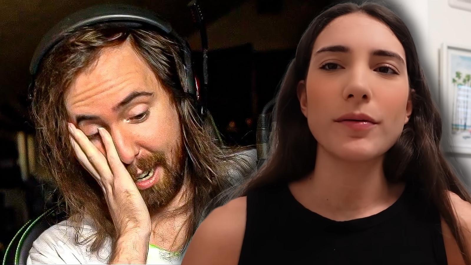 Twitch streamers Asmongold and Nadia
