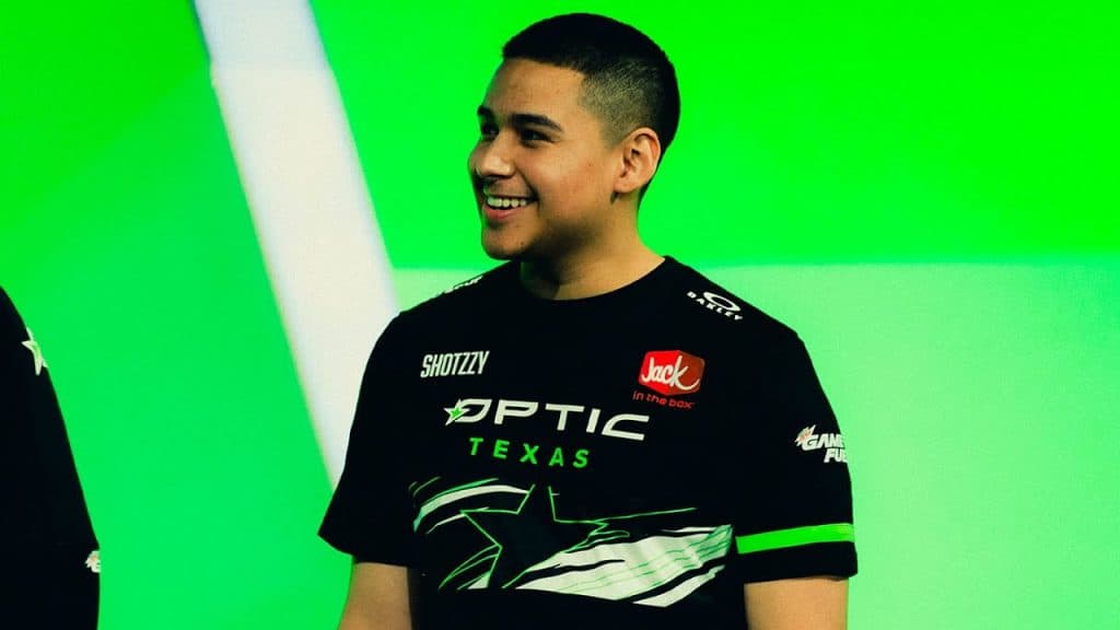shotzzy on stage for optic texas