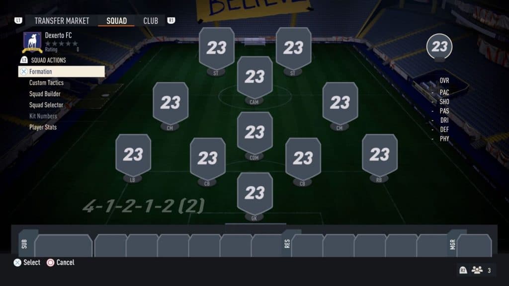 4-1-2-1-2 formation in FIFA 23
