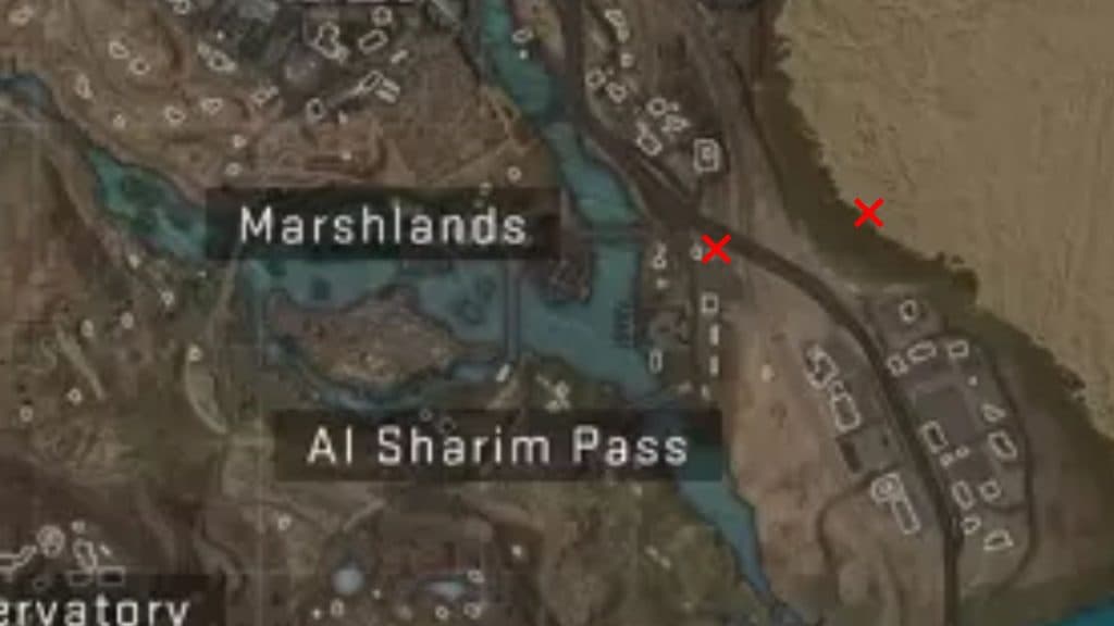 Marshlands hidden cache location