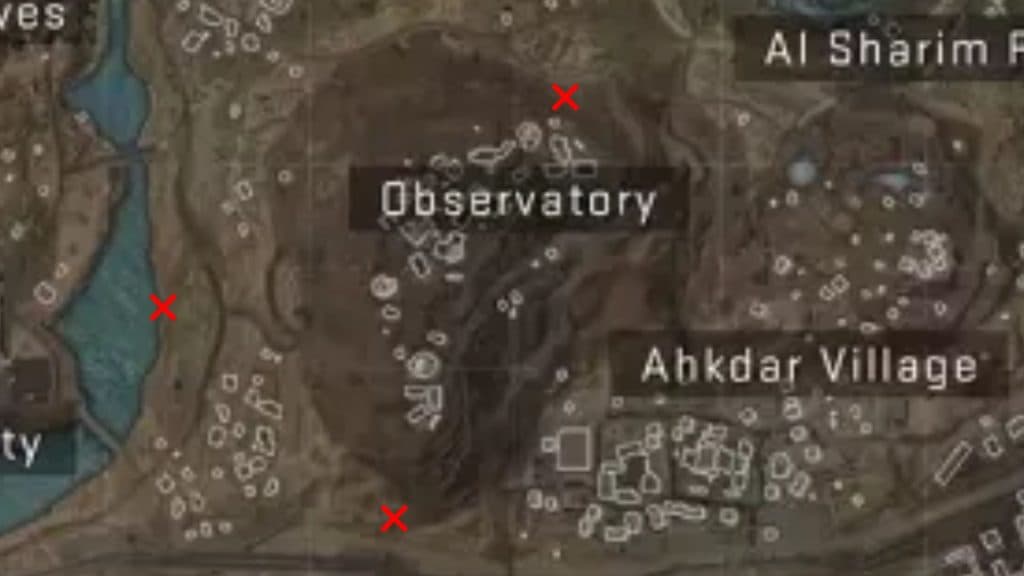All hidden caches in the Observatory WZ2