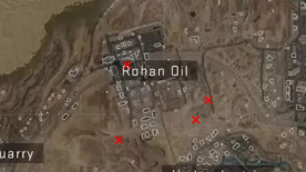 Rohan Oil Cache location