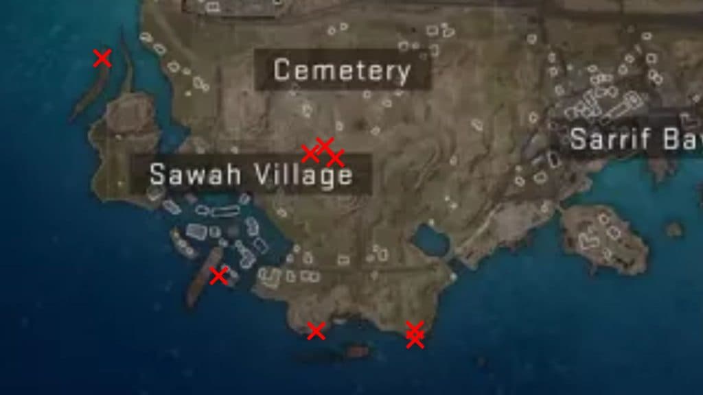 Sawah Village hidden cache location Warzone 2