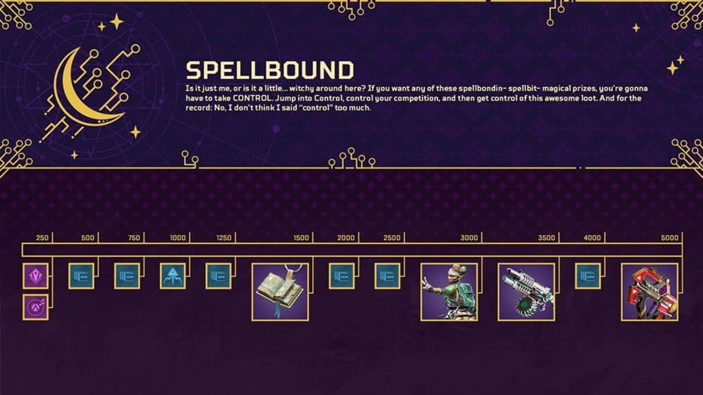 Spellbound reward track Apex Legends