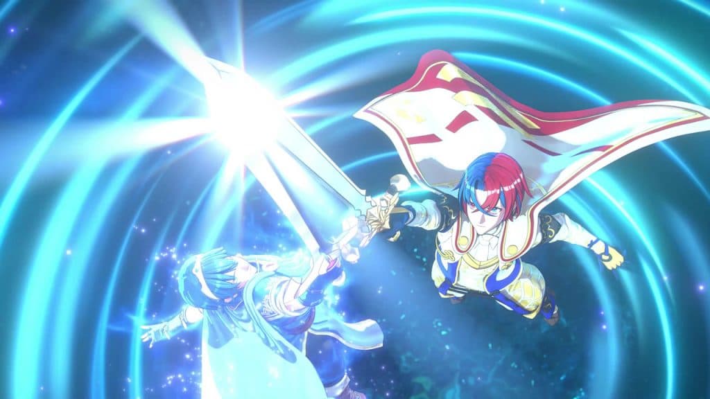 Fire Emblem Engage screenshot showing the Divine Dragon using an Engage move