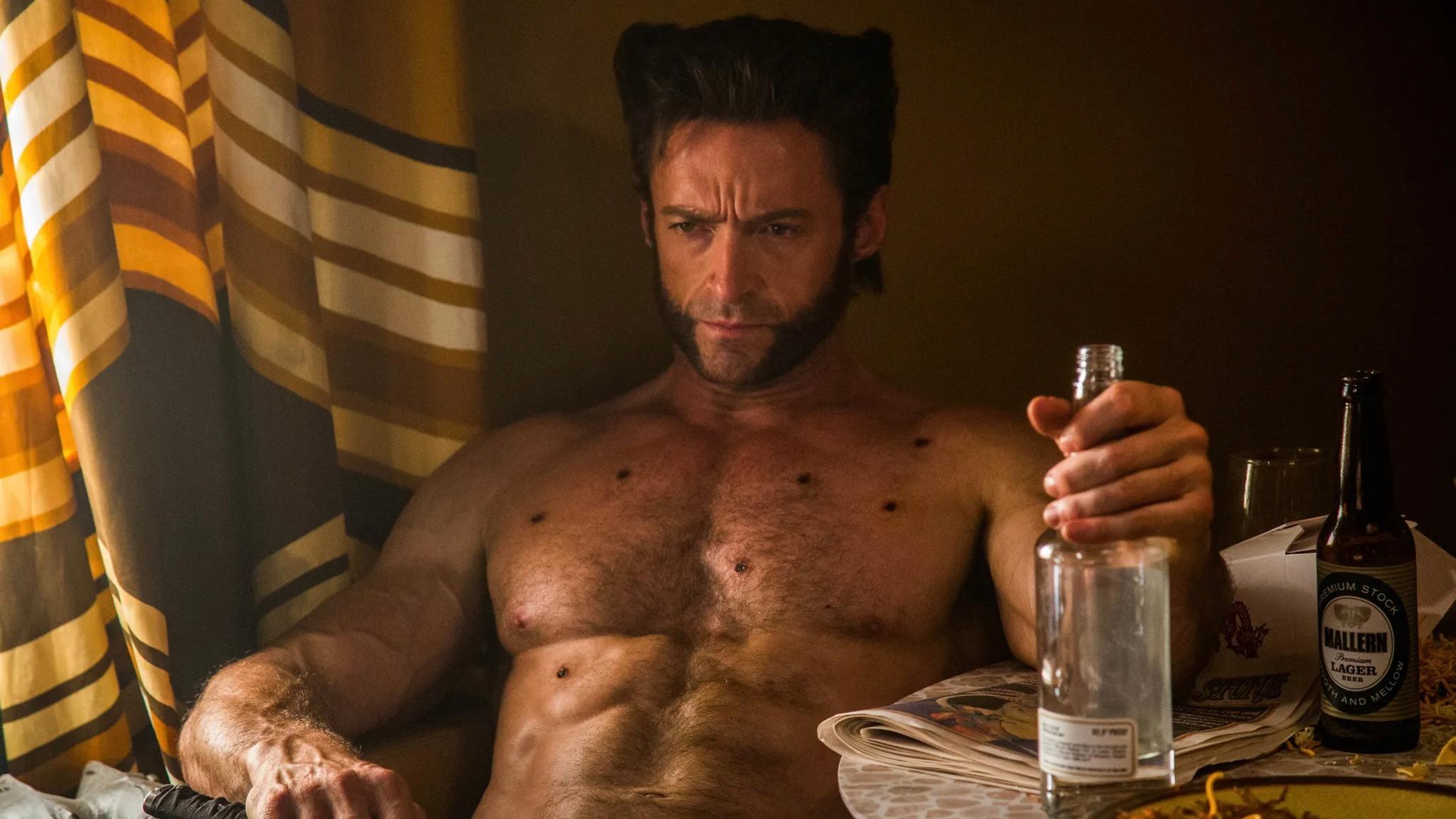 Hugh Jackman's Wolverine, riddled with bullets.