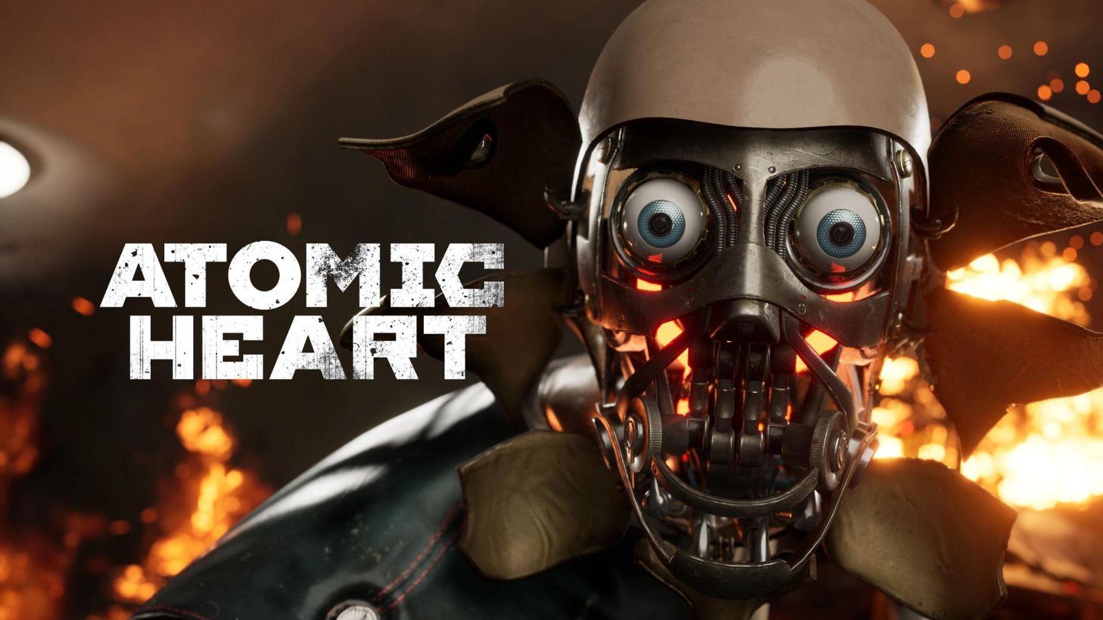 Atomic Heart robot with logo