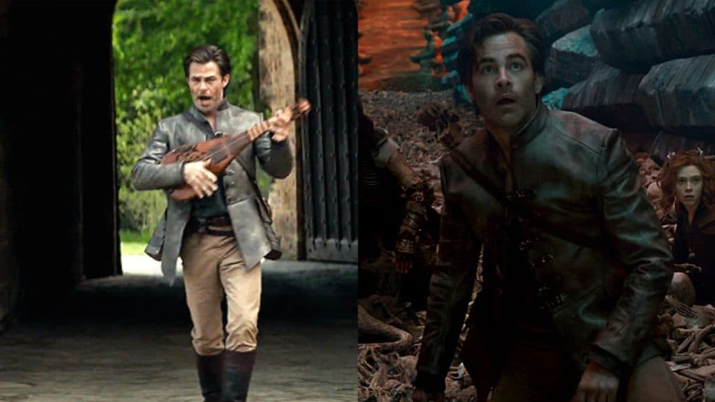 Edgin the Bard played by Chris Pine