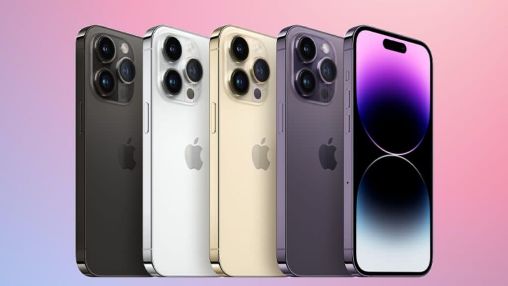 The iPhone 14 in multiple colors