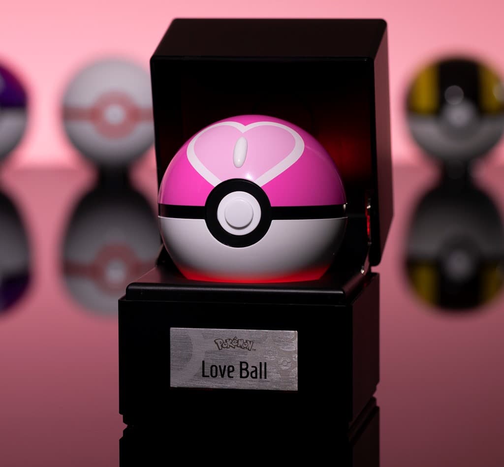 pokemon love ball replica with case