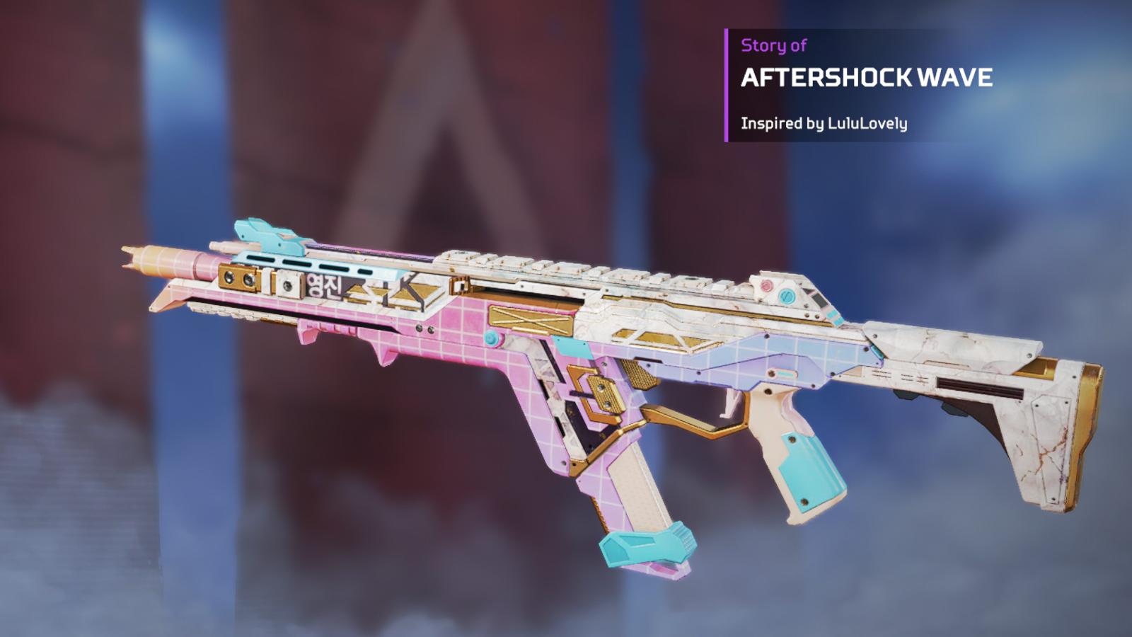 The Aftershock Wave skin from Apex Legends
