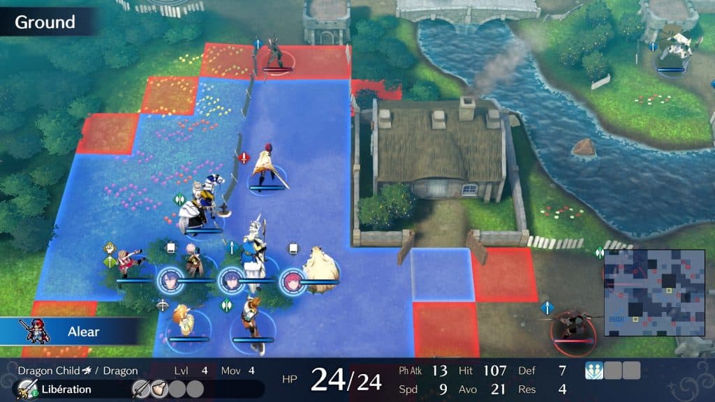 Fire Emblem Engage screenshot showing combat