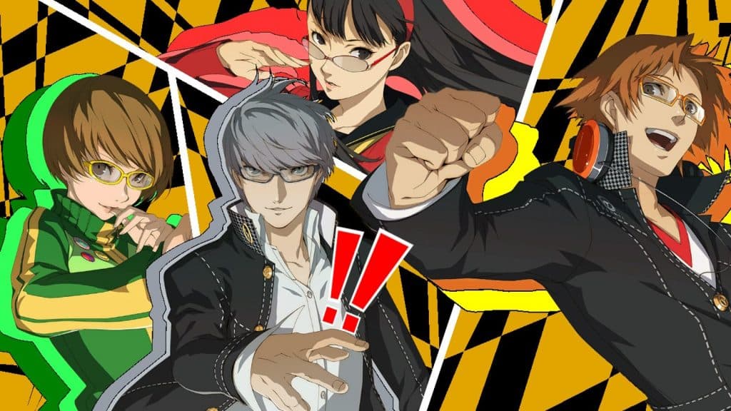 An image of party members in Persona 4 Golden.
