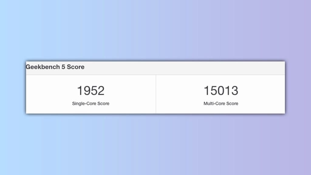 geekbench mac mini score