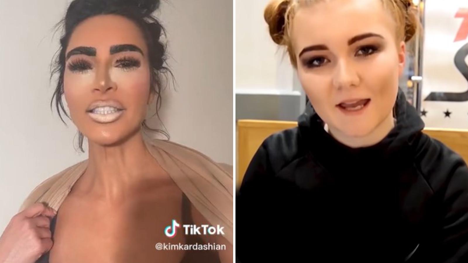 Millie B responds to Kim Kardashian chav makeup tutorial