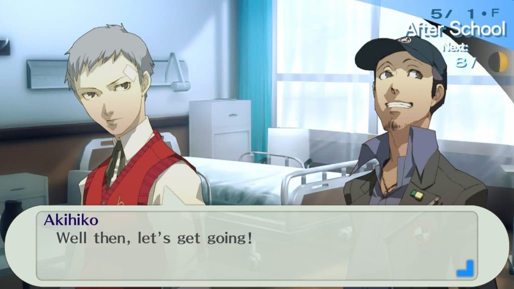 An official screenshot from Persona 3 Portable.
