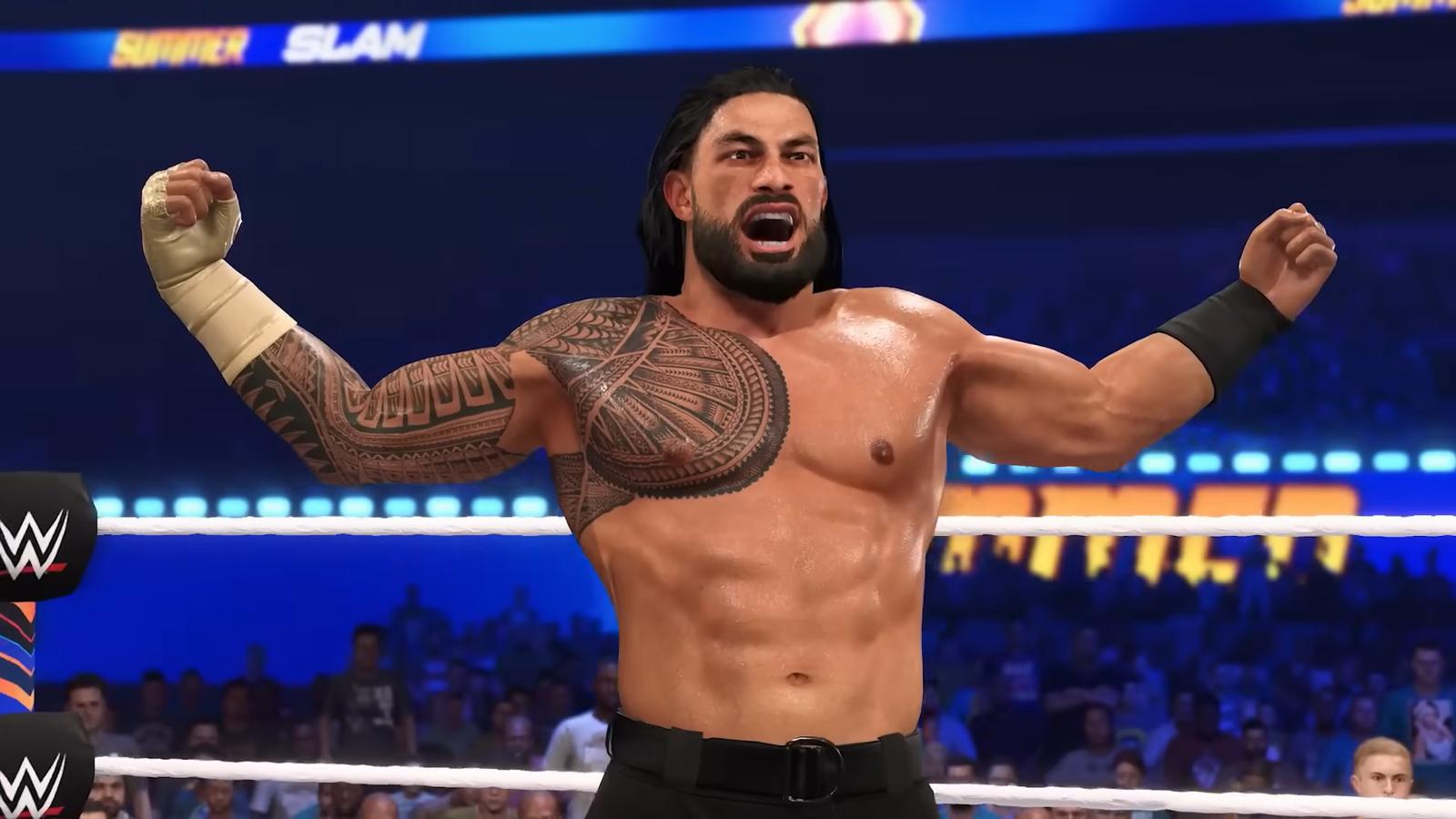 Roman Reigns is one of the main attractions of WWE 2K23.
