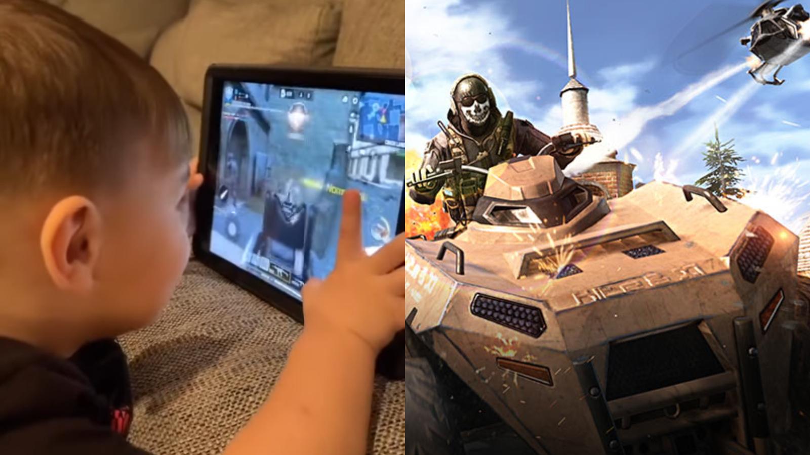 3-year-old dominates cod mobile