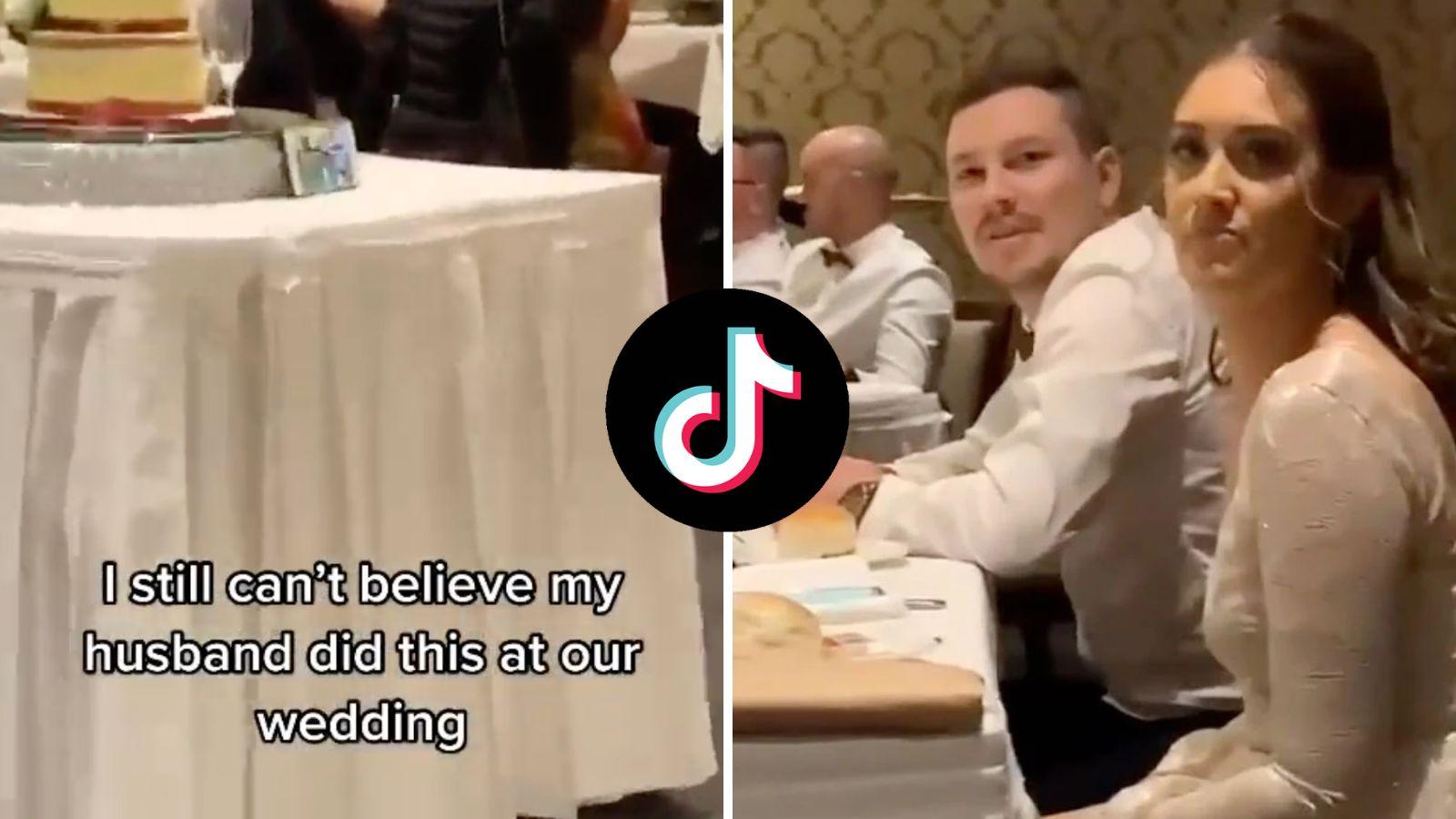 Bride drags groom for watching sports during her wedding
