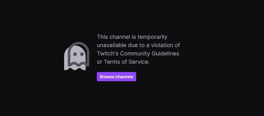 banned on twitch