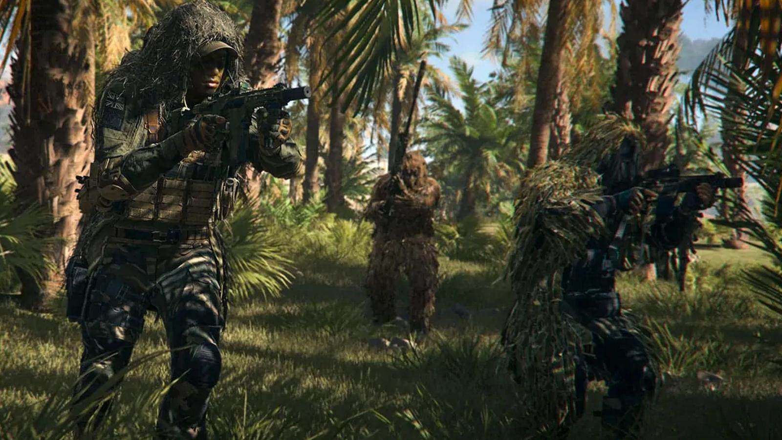 warzone 2 operators wearing ghillie suits