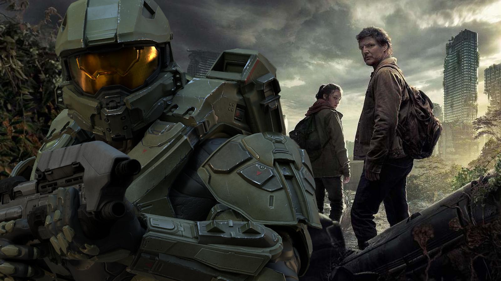 master chief with joel and ellie in the last of us