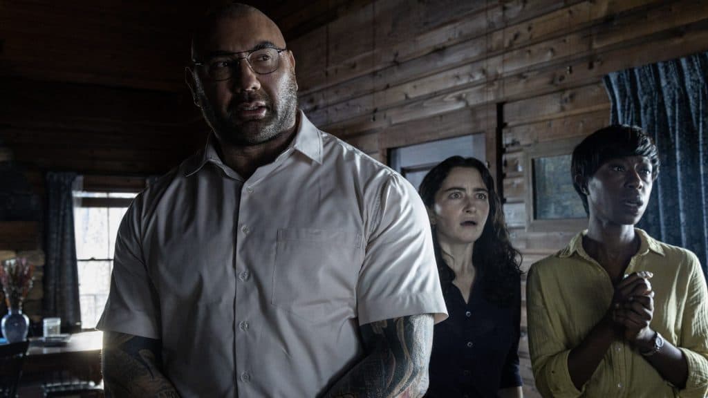 Dave Bautista as Leonard in Knock at the Cabin.