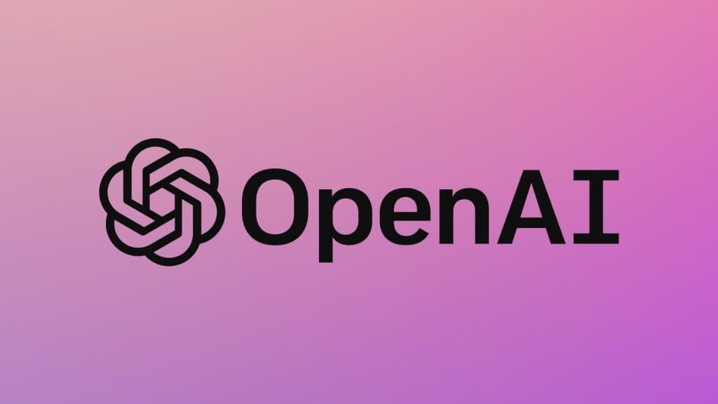 OpenAI logo on purple background