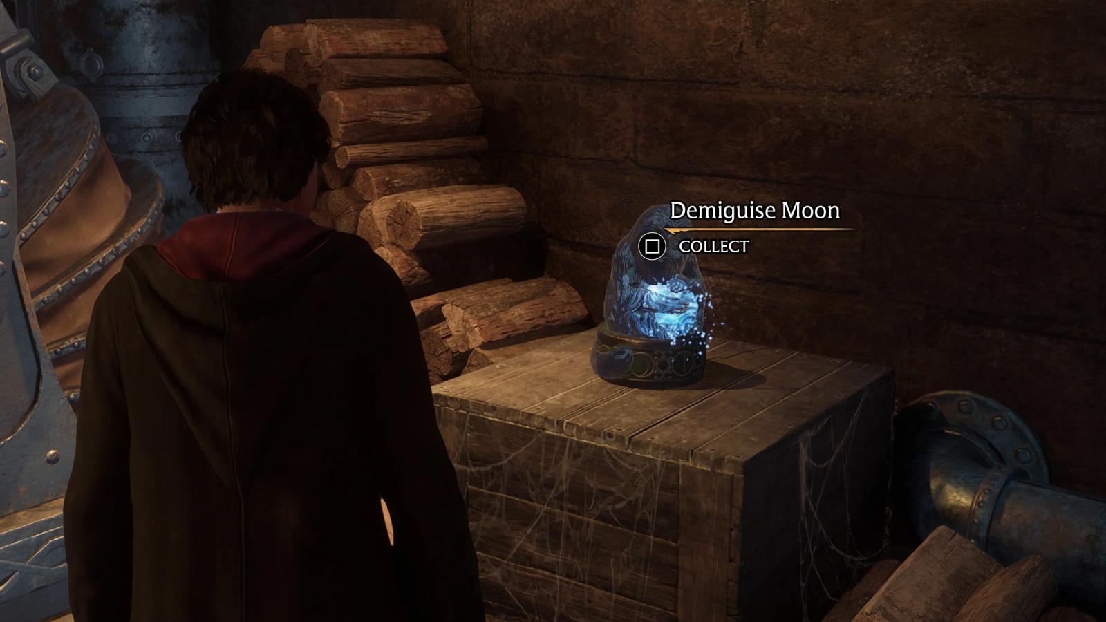 an image of demiguise moon statue in hogwarts legacy