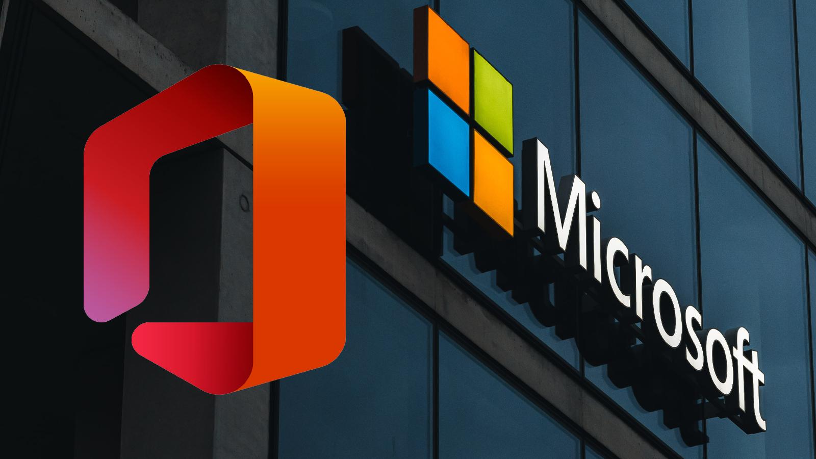 microsoft offices with the office logo