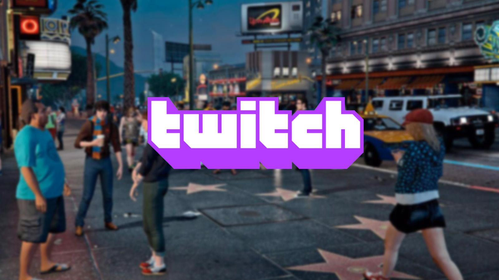 Twitch logo on GTA RP image