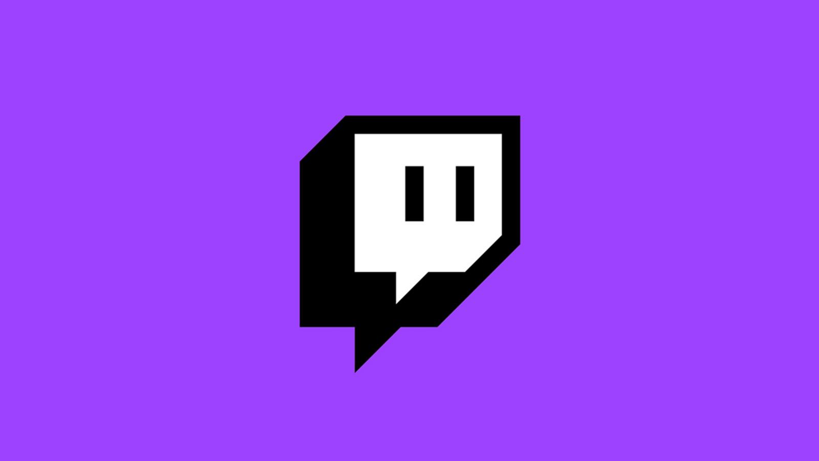 Twitch logo on purple background