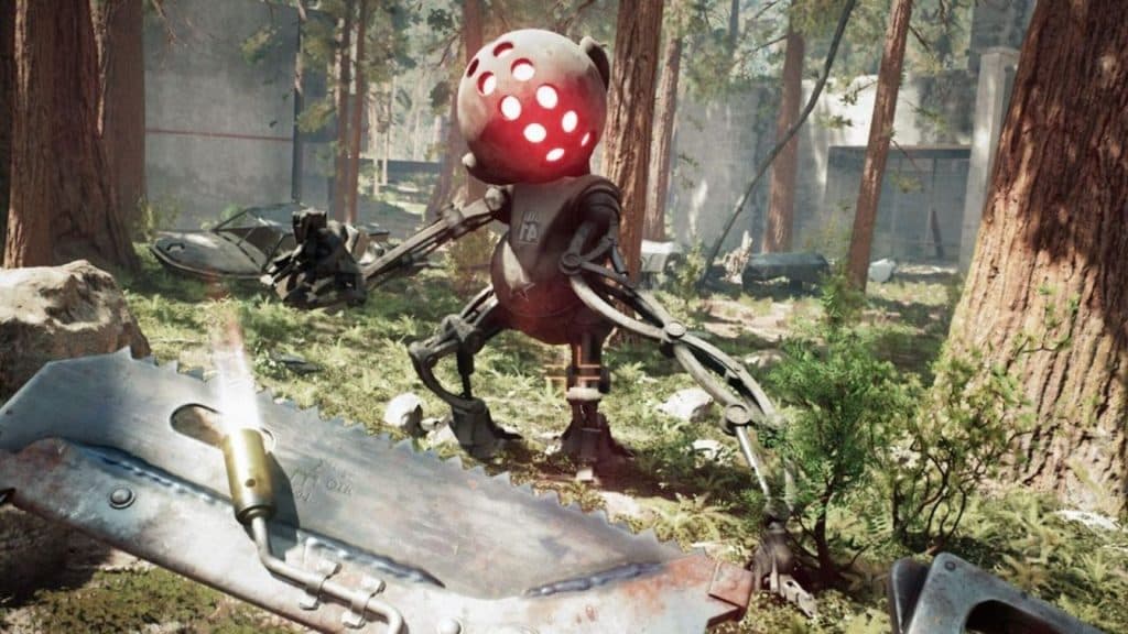 p-3 confronting enemy in atomic heart
