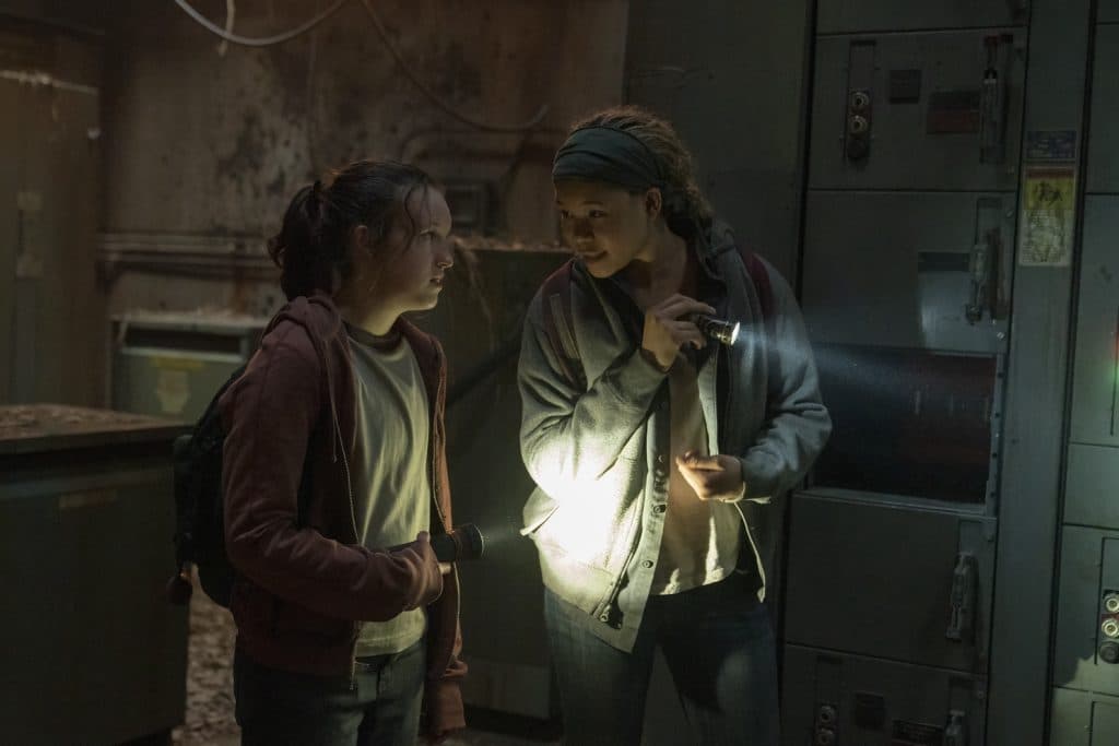 Ellie and Riley in The Last of Us Episode 7
