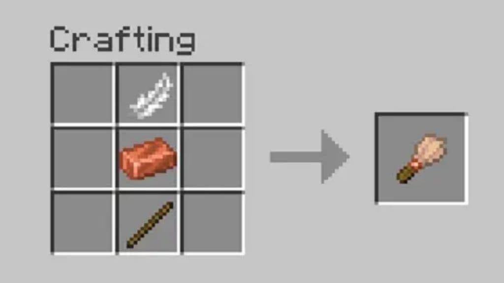 How to craft a brush in Minecraft