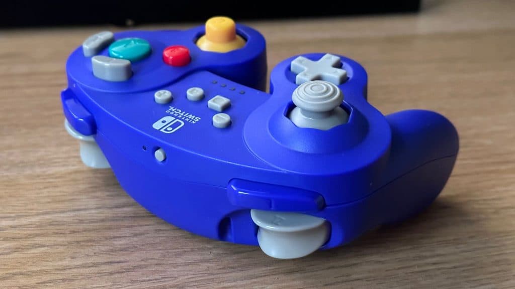 The top of the PowerA GameCube controller