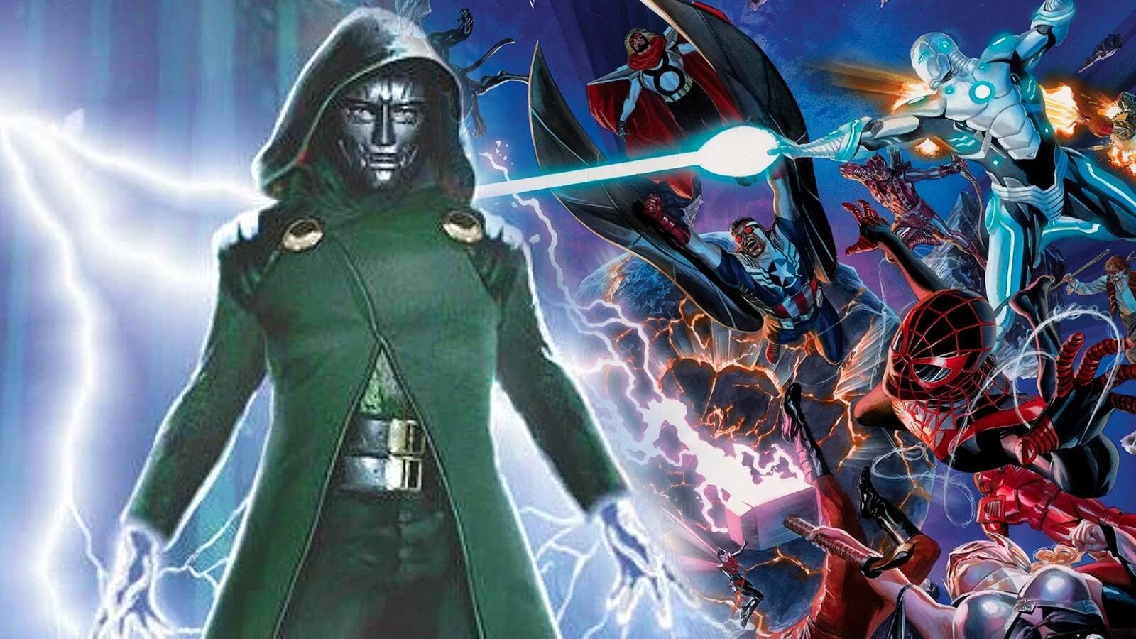 Doctor Doom faces off against the Avengers in Avengers: Secret Wars