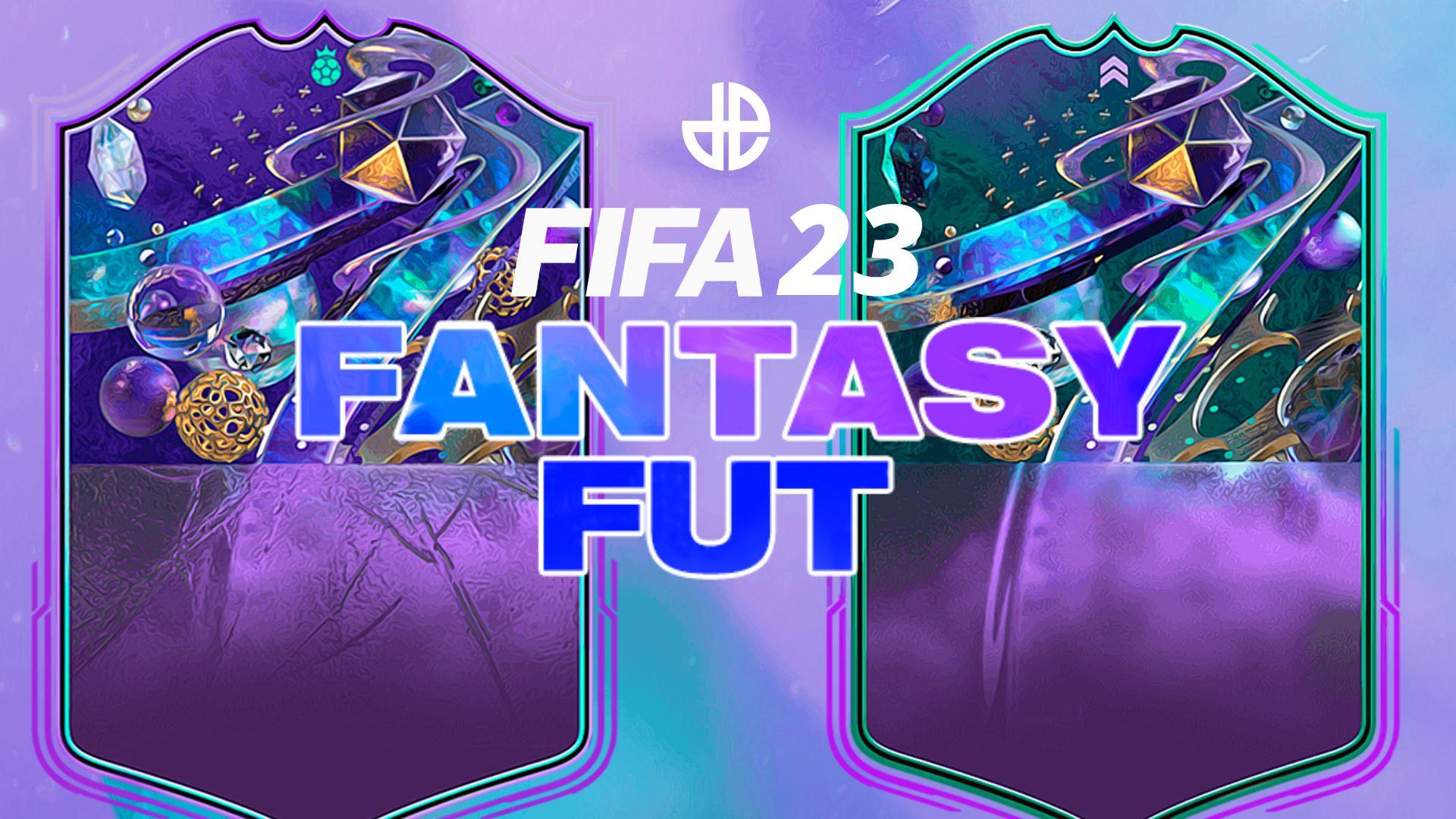 FIFA 23 Fantasy FUT logo and cards