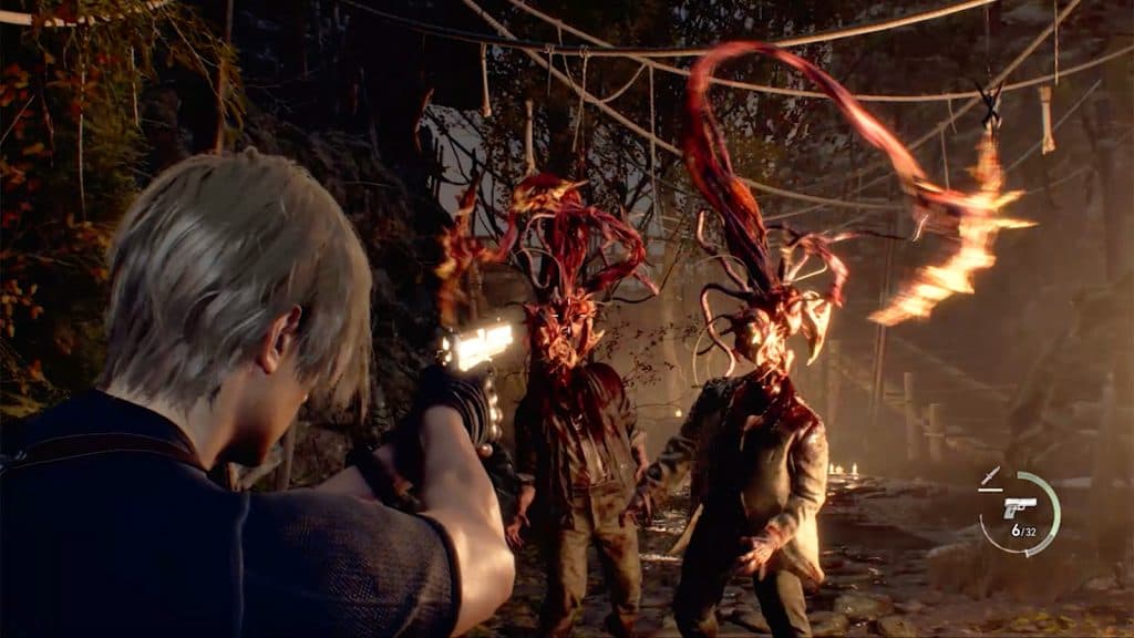 A screenshot from Resident Evil 4 Remake