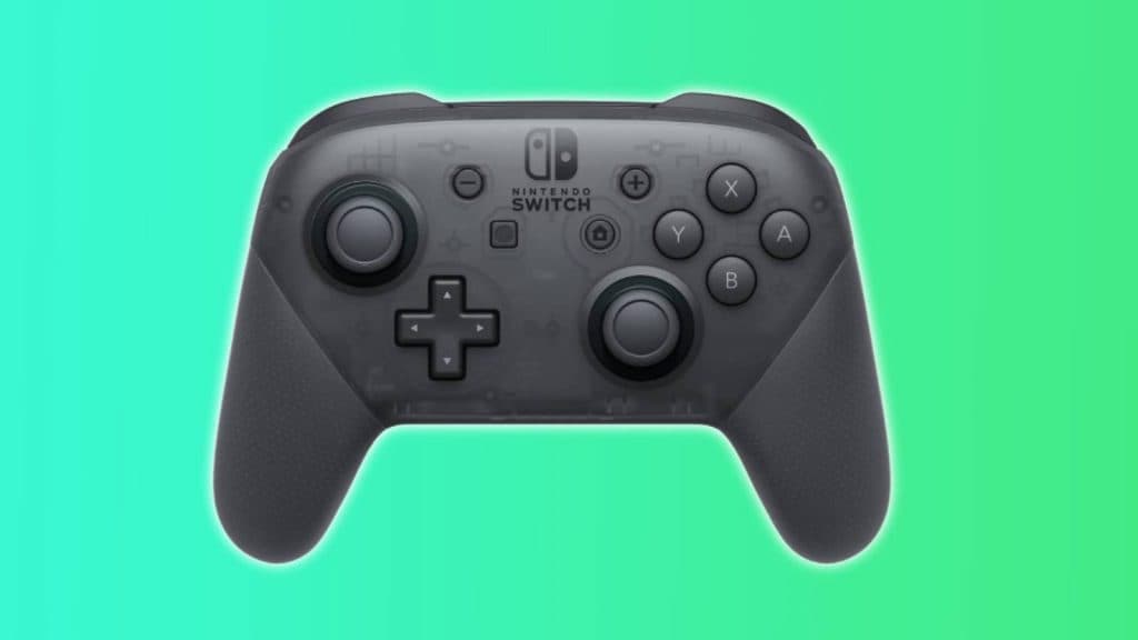 Image of the Nintendo Switch Pro Controller.