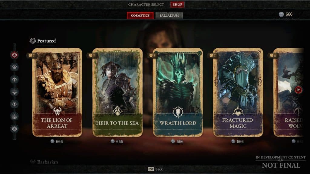Diablo 4 shop screenshot