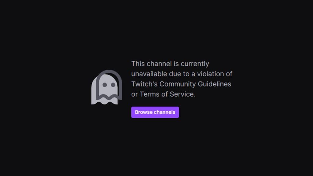 Twitch Currently unavailable